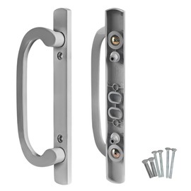 8.5" Legacy Sliding Patio Glass Door Dummy Handle Replacement Set | Sash Controls 2265 Handle Dummy, No Mortise, Fits 3-15/16" Screw Holes & 1-1/4" to 2-1/4" Door Thickness - No Latch (Brushed Chrome)
