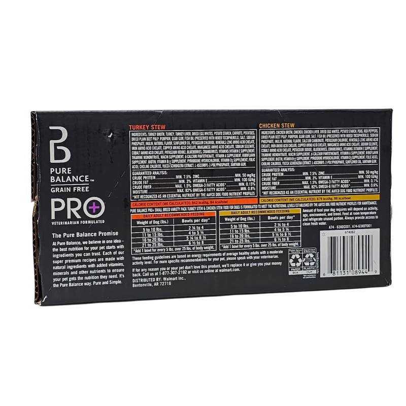 Pure Balance Pro+ Small Breed Turkey and Chicken Stew Wet