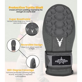 Penveer Baseball Sliding Mitt Youth & Adult, Sliding Glove for Baseball, Softball Sliding Guard, Left and Right Hands (Red, Adult)