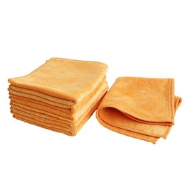 imaa Quick Drying Towel Handkerchief, Water Absorbent, Quick Drying, Hand Towel, Handkerchief Towel, Set of 6, 9.8 x 9.8 inches (25 x 25 cm), Vacuum Compression Pack, 6 Orange Orange Sheets