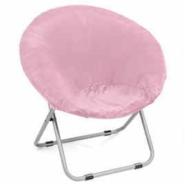 Velvet Stretch Saucer Chair Cover, Soft Round Moon Chair Cover for Adults and Kids, Removable Saucer Chair Cushion Covers for Indoor & Outdoor