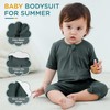HAHASHOW Bamboo Romper for Newborns, Summer Baby Costume with 2-Way