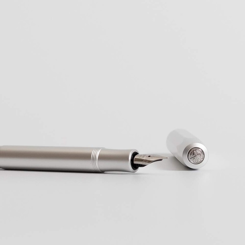 Kaweco AL Sport Fountain Pen Silver, Fine Nib Sport Octagonal