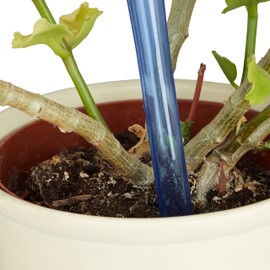 Relaxdays Plant Watering Globes Set, 2-Week Reservoir for Potted Plants, Plastic, Various Colours