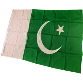 NWFlags Pakistan Flag 3ft x 2ft 75d Premium Polyester Suitable For Flagpoles | Strong Polyester 3x2 foot material flag with Eyelets