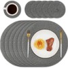 Homcomodar Round Table Place Mats Set of 6 Heat Resistant
