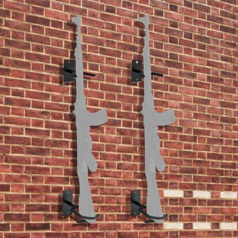 MiOYOOW Gun Rack Wall Mount Display, Adjustable Heavy Duty Shotgun