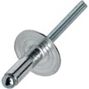 Large Flange Pop Rivets 1/8" x 3/8" Aluminum Body Steel