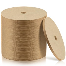 300 Count Percolator Coffee Filters, 3.75 Inch Natural Unbleached Disposable Coffee Filter, Disc Coffee Filters for Percolators Camping Coffee Pot Home Office Use