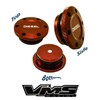 2013-2017 VMS Racing Magnetic Fuel Cap in Red Anodized Billet