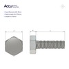 Accu - M8 x 20mm Full Thread Hexagon Bolts (DIN