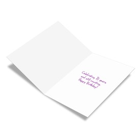 NobleWorks - 70th Birthday Card Funny - 70 Year Old Humor Notecard, Milestone Birthdays Celebration - Year Time Count 70 C9094MBG