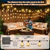 Skoiuc 100FT Solar String Lights Outdoor Waterproof with Remote &