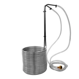 NY Brew Supply W3850-SSV 3/8" x 50' Stainless Steel Wort Chiller, Silver