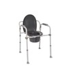 EQUATE Bedside Toilet Commode, Equate Steel Foldable 3-in-1 400 lb