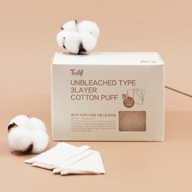 toolif [toolif]Unbleached 3-Layered Cotton Pads (100 pads)