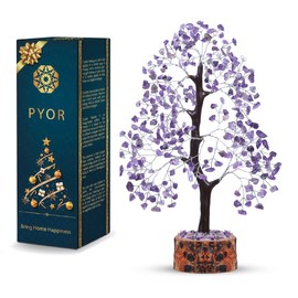 Amethyst Crystals, Artificial Tree, Money Trees, Crystals and Stones, Desk Decorations for Women Office, Feng Shui Decor, Meditation Crystals, Housewarming Gifts, Spiritual Gifts for Women, Gem Tree