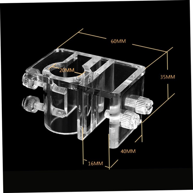 Ipetboom 3pcs Aquarium Fixed Clip Acrylic Aquarium Hose Holder Fish