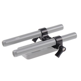 FOTGA 15 mm rail block rod clamp with 1/4 inch - 20 inch thread for 15 mm rail support system, DSLR camera cage, shoulder rig, shoulder rig