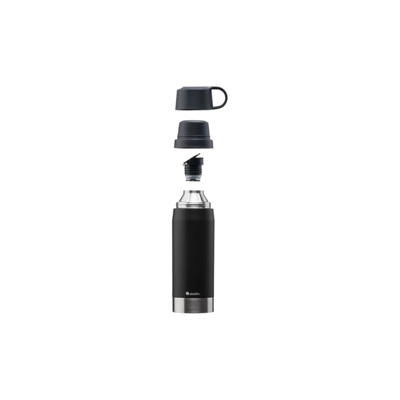 Aladdin CityPark Thermavac Double Glass Steel Thermos Flask 1.1 LT