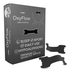 OxyFlow Model Y - 30 Nasal Strips for Breathing, Sensitive Skin, Athletic Nasal Strips, Nasal Congestion Relief, Universal Fit.