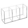 Modest Joy Pen Holder, Pen Stand, 3 Levels, Dividers, Transparent