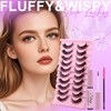 Strip Lashes Kit Volume False Eyelashes DIY Mink Lashes with