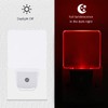 KINUR Red Night Light,2 Pack LED Night Lights Plug into