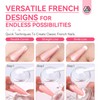 Saviland French Tip Nail Stamp Kit – Set of 4