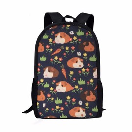 xixirimido Cute Guinea Pig Backpack for Kids Girls School Shoulder Bag Casual Rucksack Daypack Book Bag
