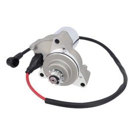 Shamofeng 3 Bolt Starter Motor with Line for 50cc 70 cc 90cc 100 cc 110cc 125 cc Dirt Bikes Go Karts ATV Pit Bike Dune Buggy Sandrail Quad 4 Wheelers SSR Roketa Taotao Coolster Jonway SunL