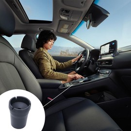 JNNJ Car Ashtray, Plastic Ashtray for Cars, Car Ashtray Portable with Lid, Universal Car Ashtray, Interior Smokeless Ashtray for Cars