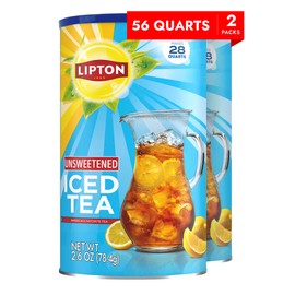 Lipton Unsweetened Iced Tea Mix 28qt (Pack of 2)