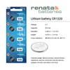Renata CR1220 Batteries - 3V Lithium Coin Cell 1220 Battery