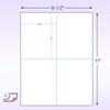 NextDayLabels - 8-1/2" x 11" Laser/Inkjet Postcards 4 Per Page,