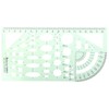 napkery 3 Pieces Plastic Geometric Drawings Templates Rulers Tool Set