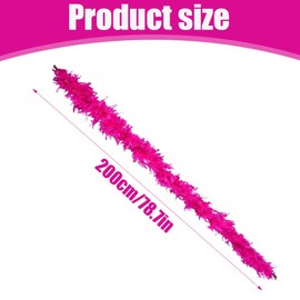 NHPY White Feather Boa, White Feathers, White Feathers, Feather Boa, White Feather Boa, 20s, Flapper, Carnival, Theme Party, pink