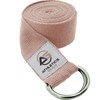 Yoga Strap Belt with Metal D-Ring Buckle, 6ft long &