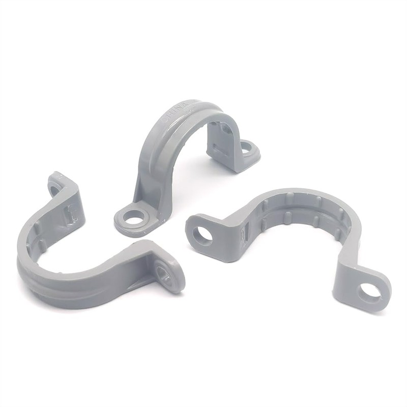 Alamic Plastic Clamps - PVC Pipe Straps, Conduit Strap for