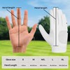 Katx Men's Full Finger Golf Glove Durable Premium Leather Left