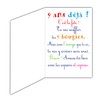Afie 69-2409 Age 9 Birthday Card in Shiny Gold Embossed