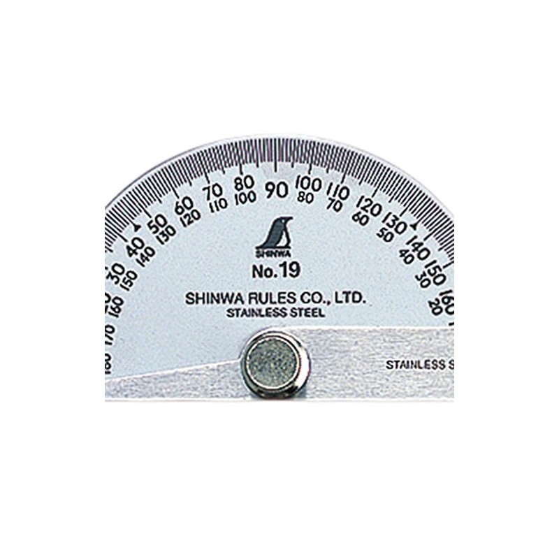 シンワ測定(Shinwa Sokutei) ナット 座金 プロトラクター No.19 ステン兼用 シルバー 99505