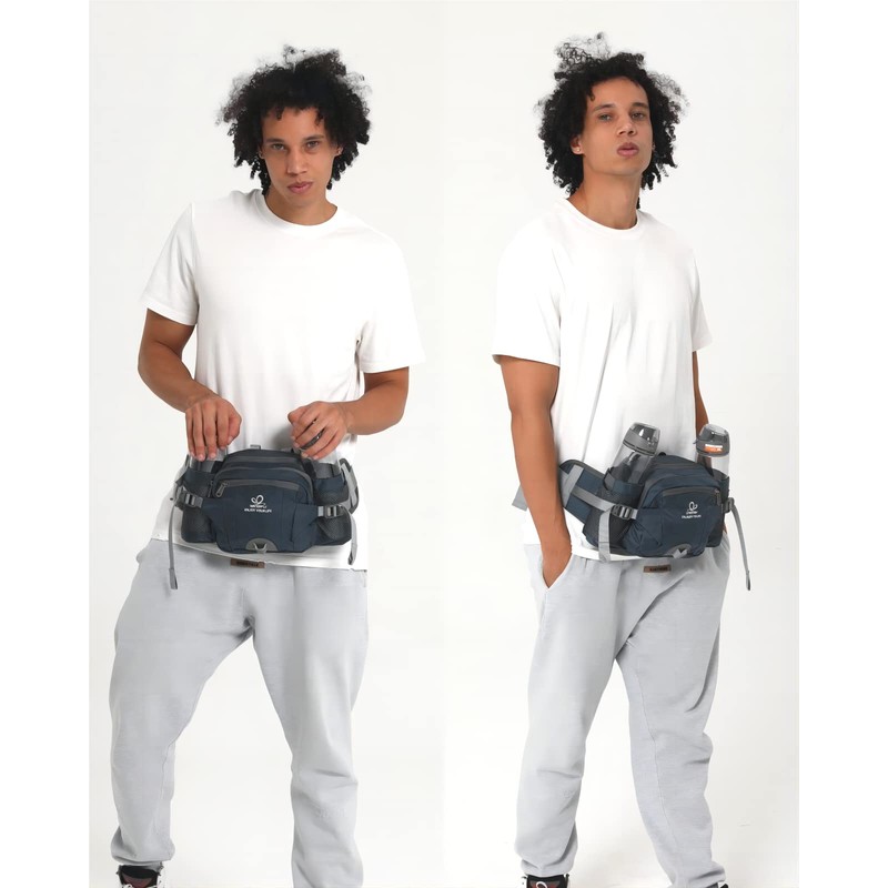 Waterfly Waist Bag w/ Shoulder Strap, Water Bottle Holder, Multifunctional,