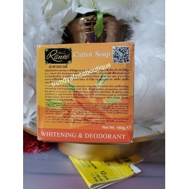 Original Madam RANEE Pure Carrot Whitening & Deodorant Soap. 160g X 1