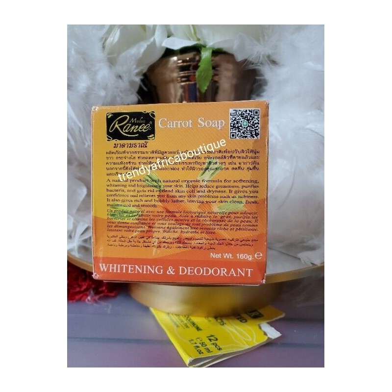 Original Madam RANEE Pure Carrot Whitening & Deodorant Soap. 160g