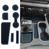 TOPINSTALL Blue 7PCS Console Liners Compatible with 2023-2026 Chevy Silverado/GMC