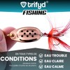 trifyd ® Trout fishing lures and spinning spoons, Pack of