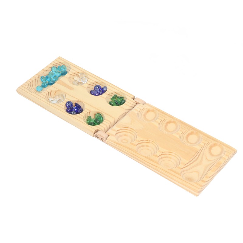 Folding African Stone Game Wooden Intellectual Logic Thinking Training Parent