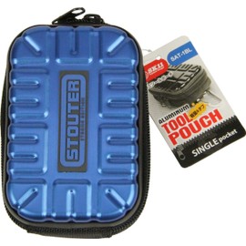 SK11 Aluminum Tool Pouch, Blue, Single Pocket, SAT-1BL