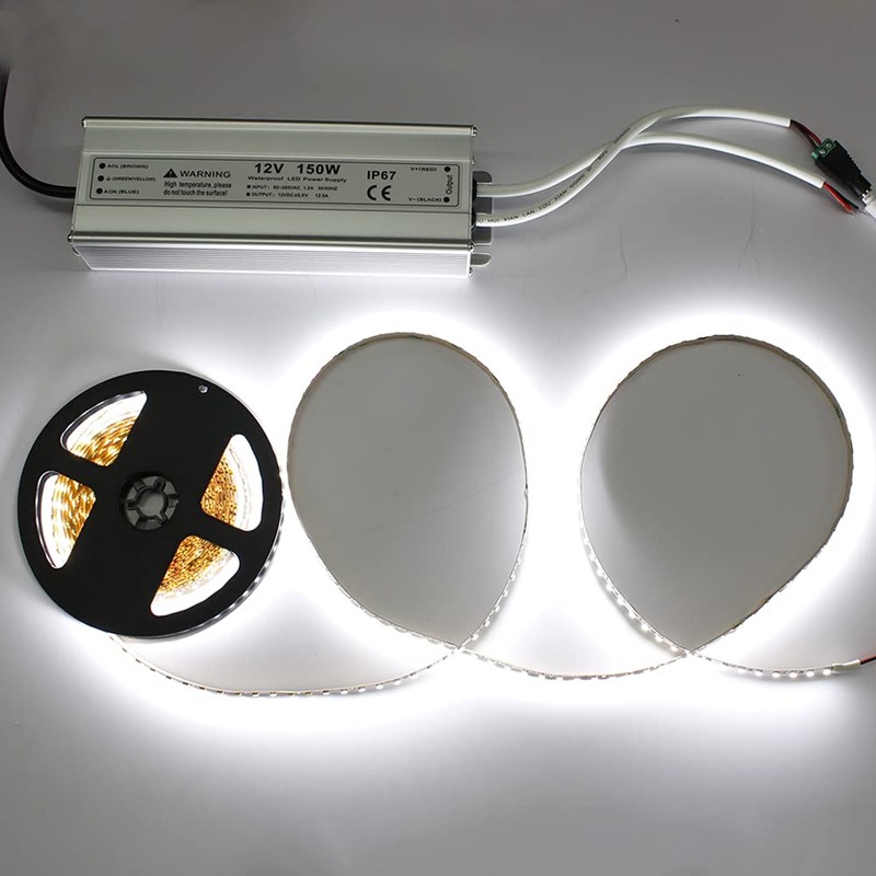 150W 12 Volt LED Power Supply, Waterproof IP67 LED Driver,